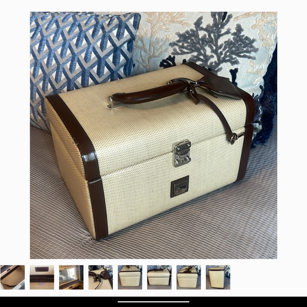 Dooney & Bourke Tan and Brown Train Case